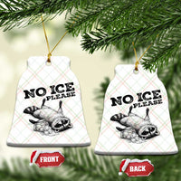 No Ice Please Ceramic Ornament Funny Raccoon Anti ICE Deportation Human Rights