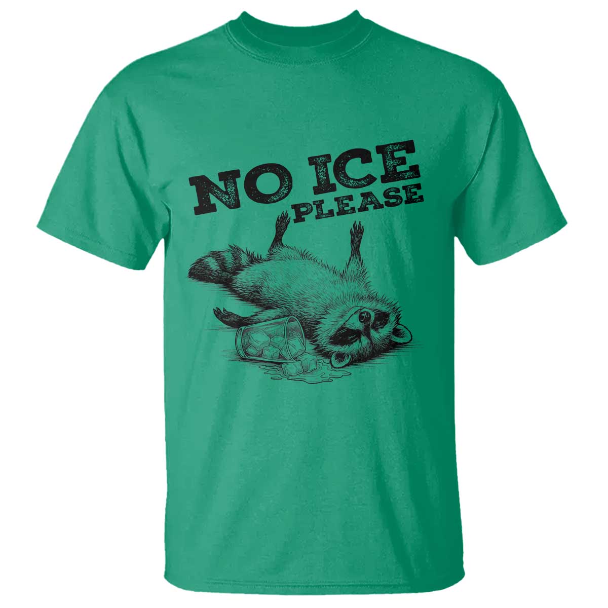No Ice Please T Shirt Funny Raccoon Anti ICE Deportation Human Rights