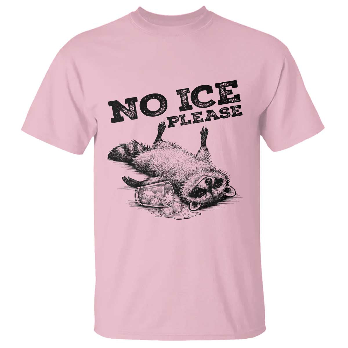 No Ice Please T Shirt Funny Raccoon Anti ICE Deportation Human Rights