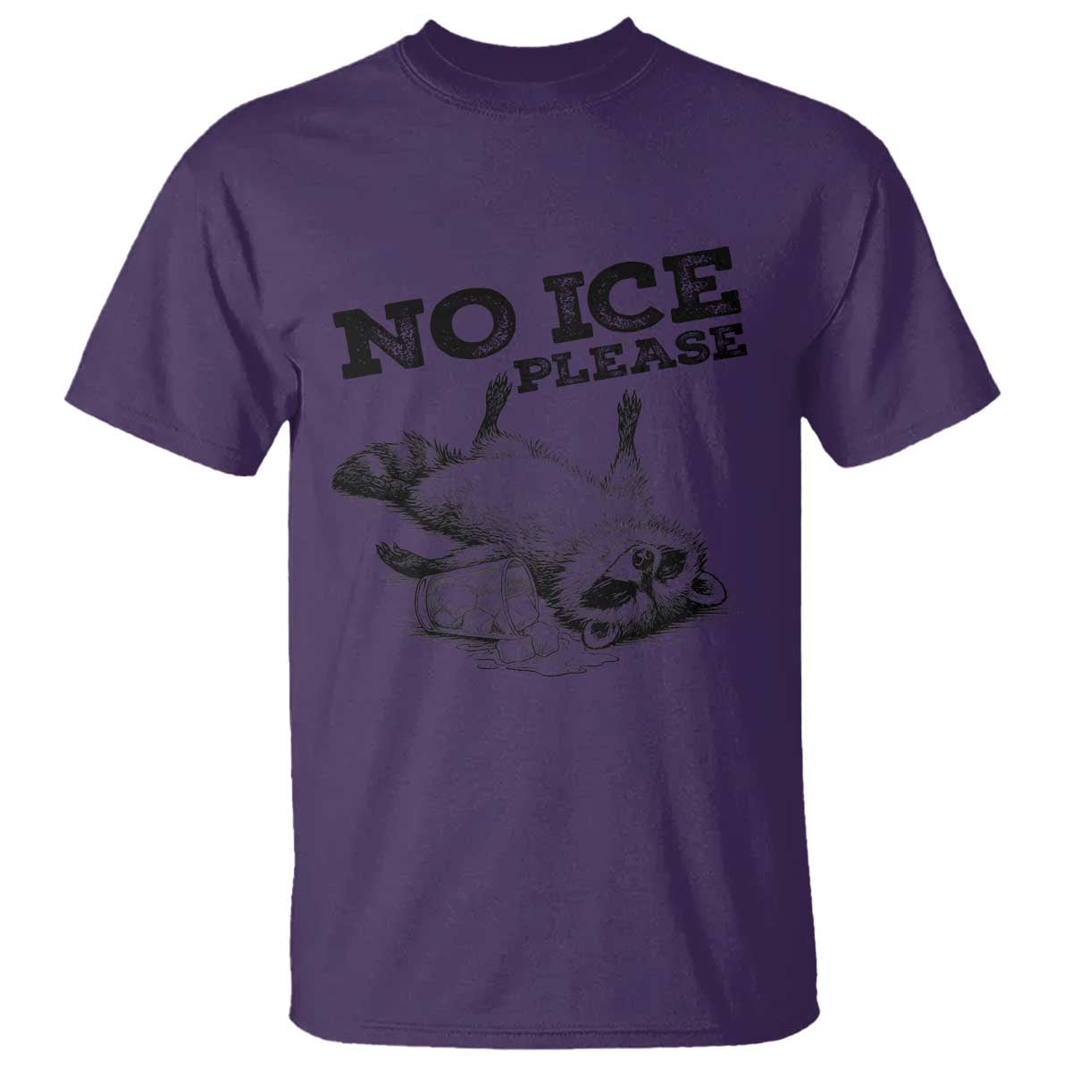 No Ice Please T Shirt Funny Raccoon Anti ICE Deportation Human Rights