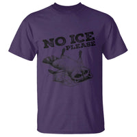 No Ice Please T Shirt Funny Raccoon Anti ICE Deportation Human Rights