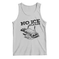 No Ice Please Tank Top Funny Raccoon Anti ICE Deportation Human Rights