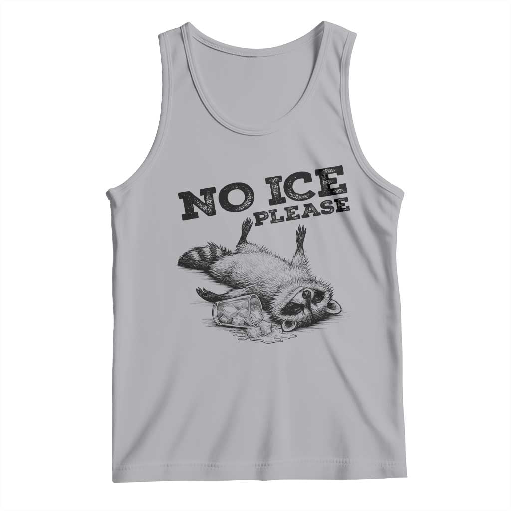 No Ice Please Tank Top Funny Raccoon Anti ICE Deportation Human Rights