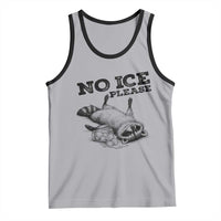 No Ice Please Tank Top Funny Raccoon Anti ICE Deportation Human Rights
