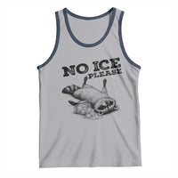 No Ice Please Tank Top Funny Raccoon Anti ICE Deportation Human Rights