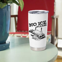 No Ice Please Tumbler Cup Funny Raccoon Anti ICE Deportation Human Rights
