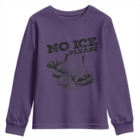 No Ice Please Youth Sweatshirt Funny Raccoon Anti ICE Deportation Human Rights