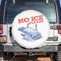No Ice Please Spare Tire Cover Funny Raccoon Trash Panda Anti ICE Meme