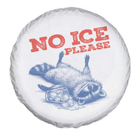 No Ice Please Spare Tire Cover Funny Raccoon Trash Panda Anti ICE Meme