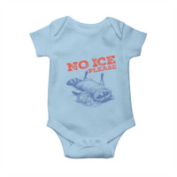 No Ice Please Baby Onesie Funny Raccoon Trash Panda Anti ICE Meme