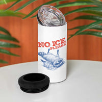 No Ice Please 4 in 1 Can Cooler Tumbler Funny Raccoon Trash Panda Anti ICE Meme