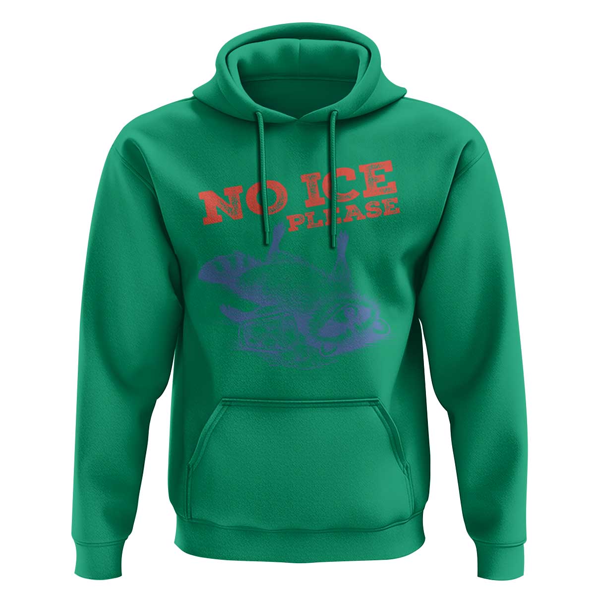 No Ice Please Hoodie Funny Raccoon Trash Panda Anti ICE Meme