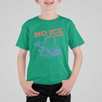 No Ice Please T Shirt For Kid Funny Raccoon Trash Panda Anti ICE Meme