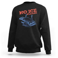 No Ice Please Sweatshirt Funny Raccoon Trash Panda Anti ICE Meme