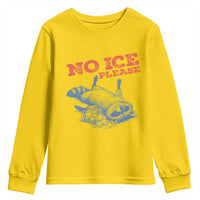 No Ice Please Youth Sweatshirt Funny Raccoon Trash Panda Anti ICE Meme