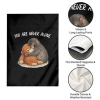 Punch Monkey Garden Flag You Are Never Alone Brave