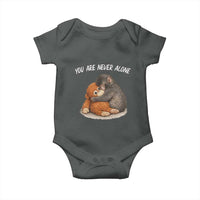 Punch Monkey Baby Onesie You Are Never Alone Brave
