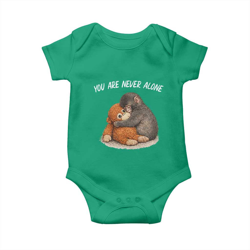 Punch Monkey Baby Onesie You Are Never Alone Brave