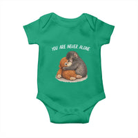 Punch Monkey Baby Onesie You Are Never Alone Brave
