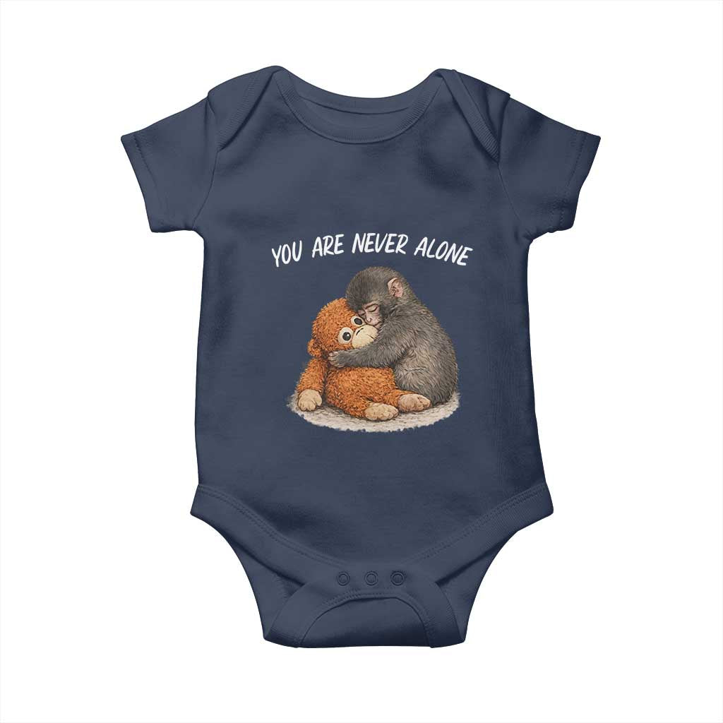 Punch Monkey Baby Onesie You Are Never Alone Brave