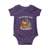 Punch Monkey Baby Onesie You Are Never Alone Brave