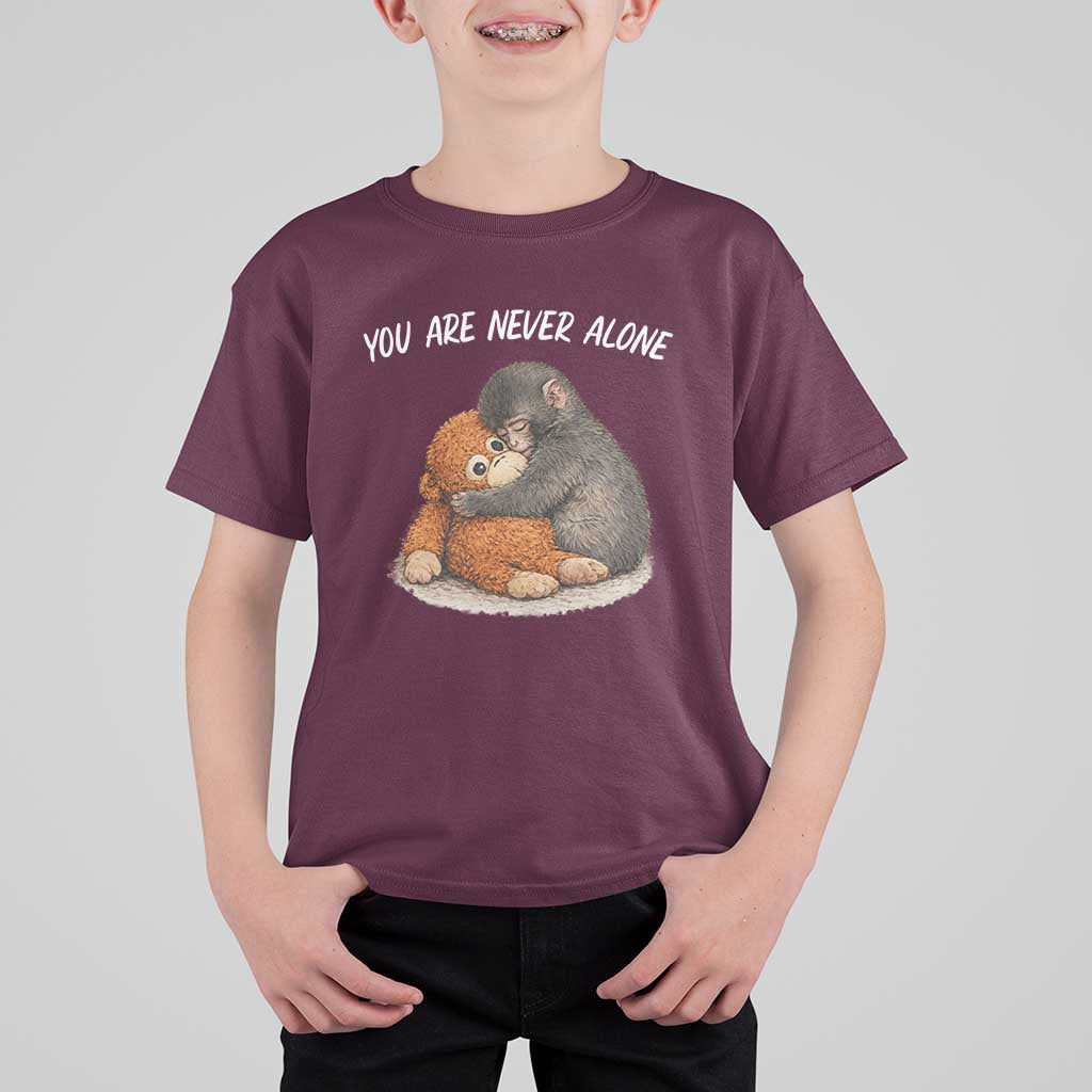 Punch Monkey T Shirt For Kid You Are Never Alone Brave