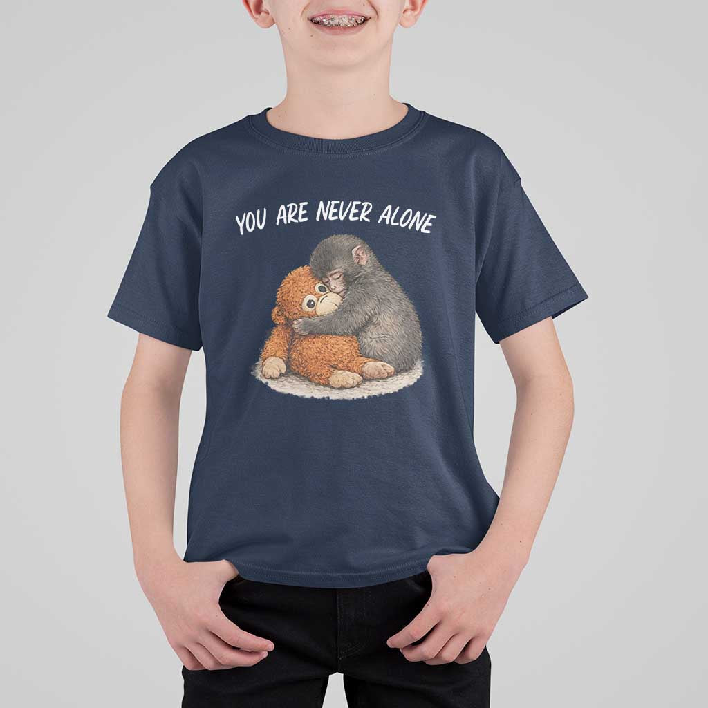 Punch Monkey T Shirt For Kid You Are Never Alone Brave
