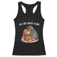 Punch Monkey Racerback Tank Top You Are Never Alone Brave