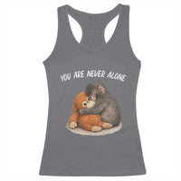 Punch Monkey Racerback Tank Top You Are Never Alone Brave