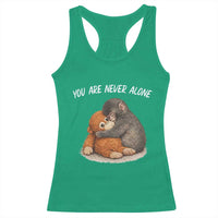 Punch Monkey Racerback Tank Top You Are Never Alone Brave
