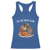 Punch Monkey Racerback Tank Top You Are Never Alone Brave