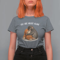 Punch Monkey T Shirt For Women You Are Never Alone Brave