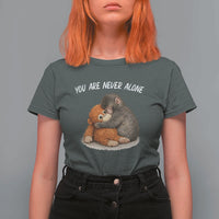 Punch Monkey T Shirt For Women You Are Never Alone Brave