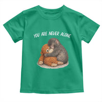 Punch Monkey Toddler T Shirt You Are Never Alone Brave