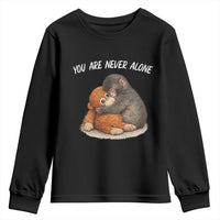 Punch Monkey Youth Sweatshirt You Are Never Alone Brave
