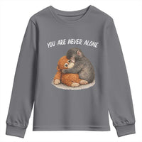 Punch Monkey Youth Sweatshirt You Are Never Alone Brave