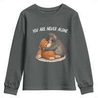 Punch Monkey Youth Sweatshirt You Are Never Alone Brave