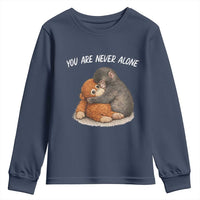Punch Monkey Youth Sweatshirt You Are Never Alone Brave