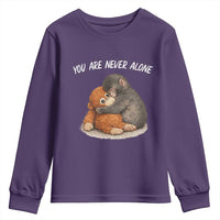 Punch Monkey Youth Sweatshirt You Are Never Alone Brave