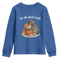 Punch Monkey Youth Sweatshirt You Are Never Alone Brave