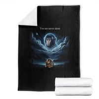 Baby Monkey Punch Throw Blanket You Are Never Alone Brave