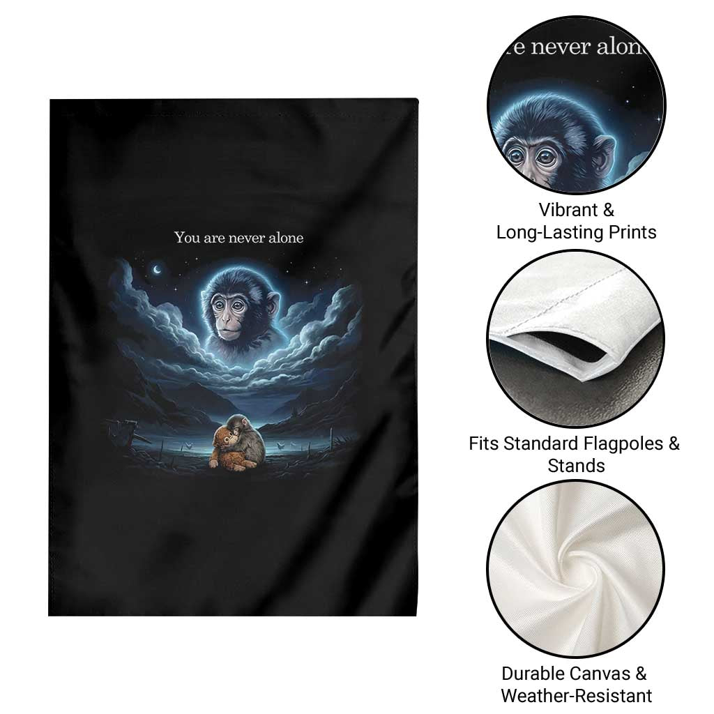 Baby Monkey Punch Garden Flag You Are Never Alone Brave