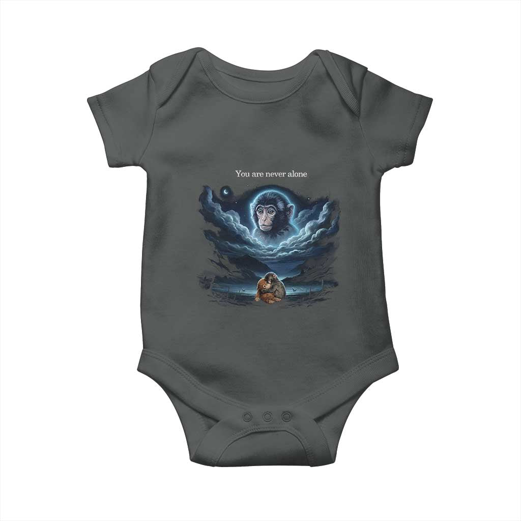 Baby Monkey Punch Baby Onesie You Are Never Alone Brave