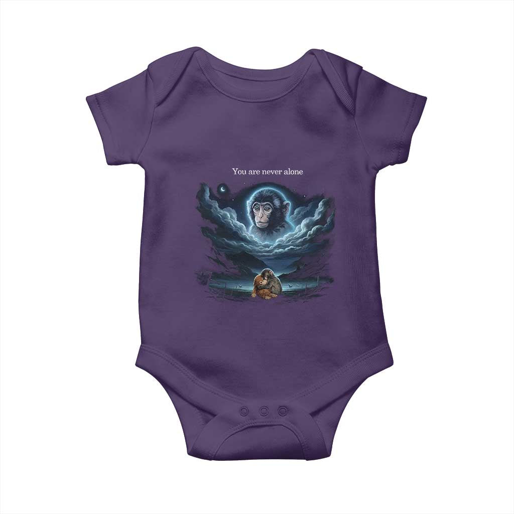 Baby Monkey Punch Baby Onesie You Are Never Alone Brave