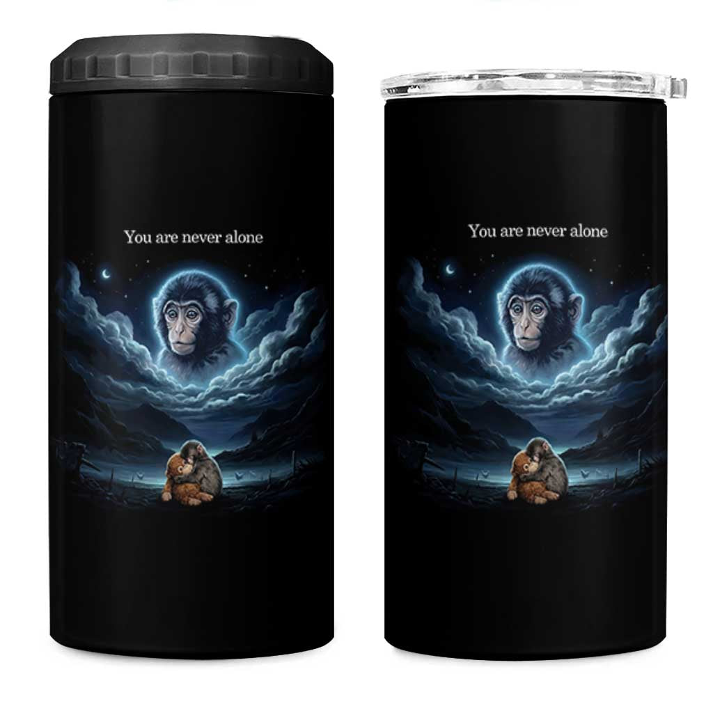 Baby Monkey Punch 4 in 1 Can Cooler Tumbler You Are Never Alone Brave