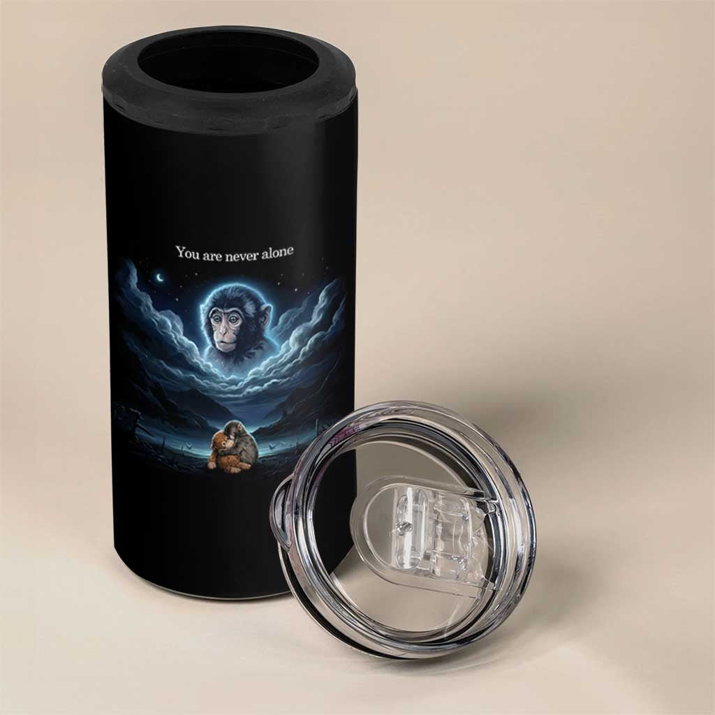 Baby Monkey Punch 4 in 1 Can Cooler Tumbler You Are Never Alone Brave