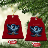 Baby Monkey Punch Ceramic Ornament You Are Never Alone Brave