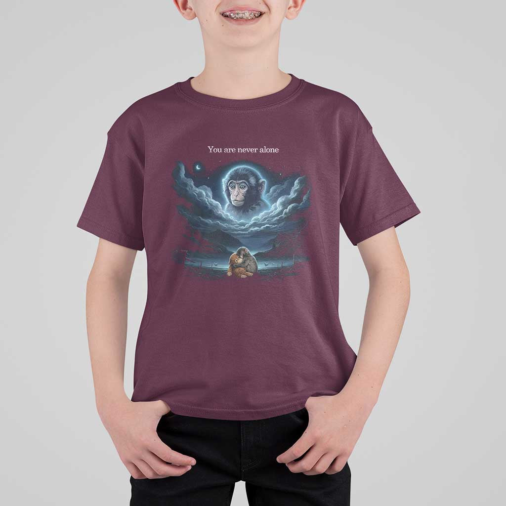Baby Monkey Punch T Shirt For Kid You Are Never Alone Brave