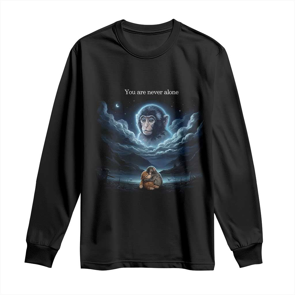 Baby Monkey Punch Long Sleeve Shirt You Are Never Alone Brave