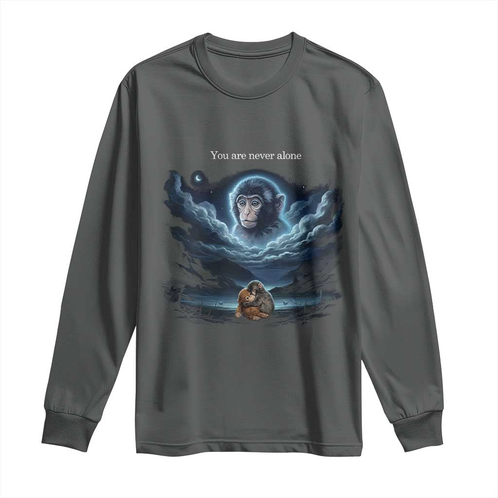 Baby Monkey Punch Long Sleeve Shirt You Are Never Alone Brave